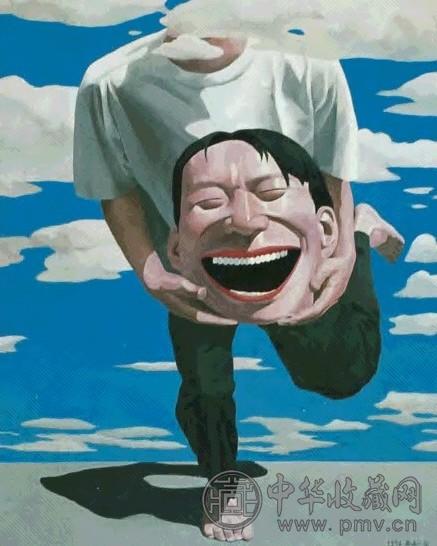 岳敏君 1994年 无题 布面