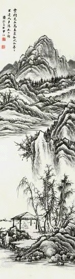 何维朴 山水 立轴 纸本