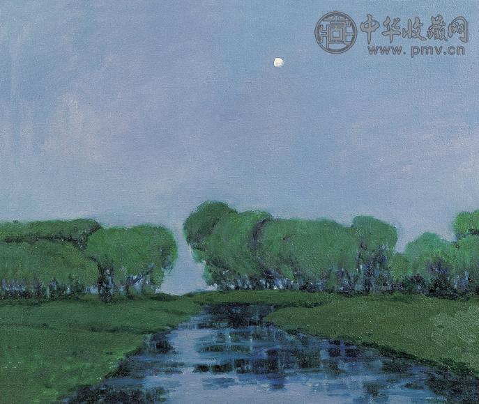 闻立鹏 黄昏 油彩 画布