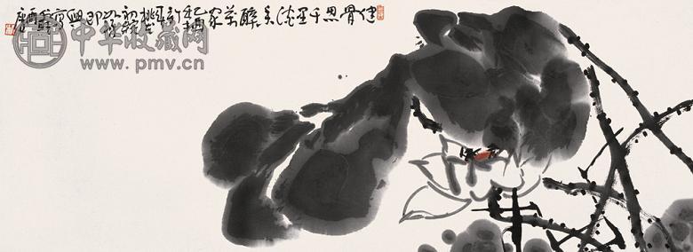 崔如琢 2005年作 荷池暗香 镜心 设色纸本 崔如琢 2005年作 荷池暗香 镜心 设色纸本