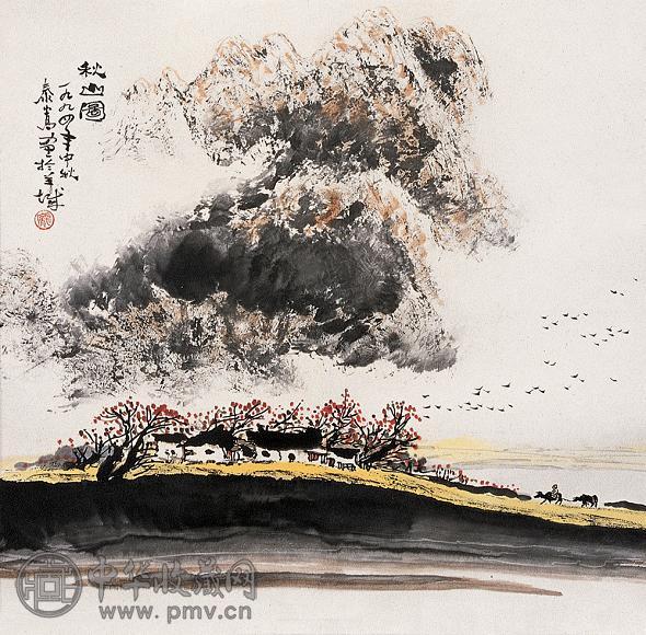 庞泰嵩 山水 镜心