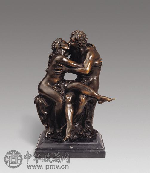 十九世纪 铜情侣雕像(1件)