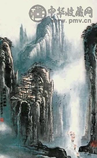 许韻高 山水 立轴 水墨纸本