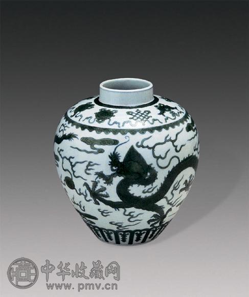 清乾隆粉彩绿龙八宝纹罐收藏资讯|艺术家|书画家|书画名人|书法家-中华