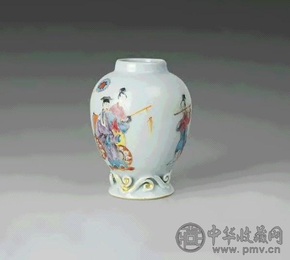 清乾隆粉彩仕女人物小罐收藏资讯|艺术家|书画家|书画名人|书法家-中华 