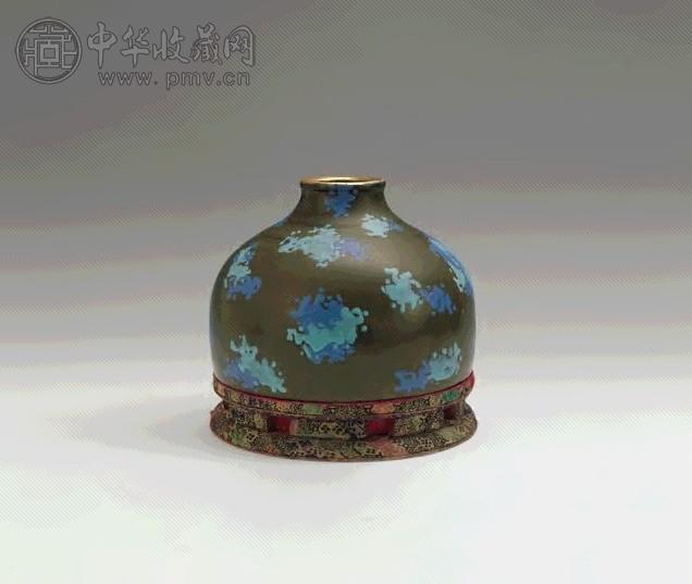 清乾隆 鳝鱼青加彩太白尊 清乾隆 鳝鱼青加彩太白尊