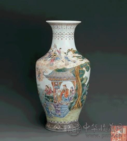 清 粉彩八仙人物尊