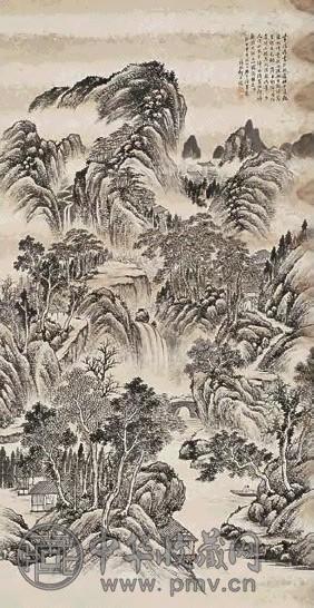 何维朴 山水 立轴