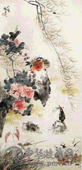 张聿光 花鸟 轴