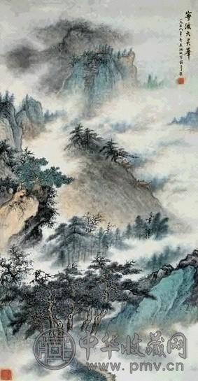 近现代 吴湖帆 山水 立轴