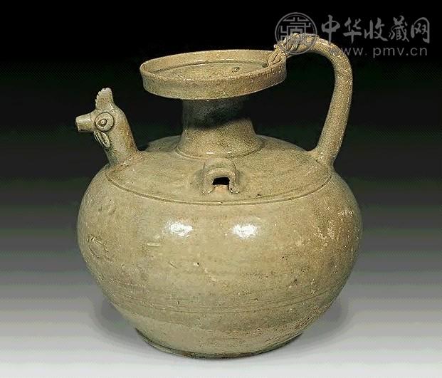 东晋 青釉鸡头壶