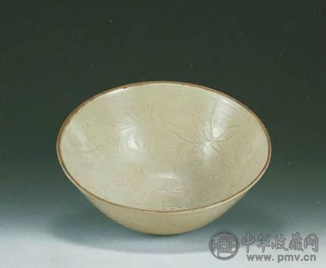 宋 定窑刻花碗