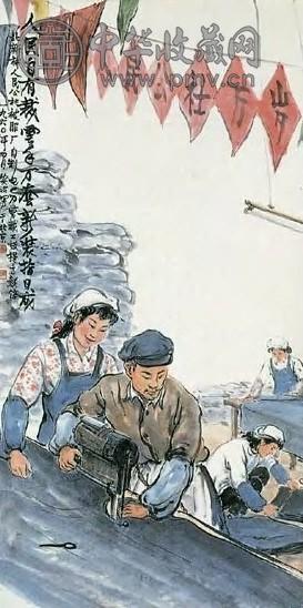 张安治 近代 城市人民公社 镜心