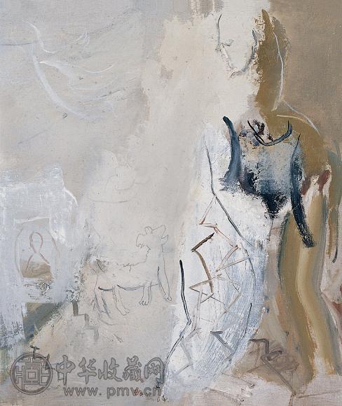 明镜 2004年作 流浪者 布面 油画