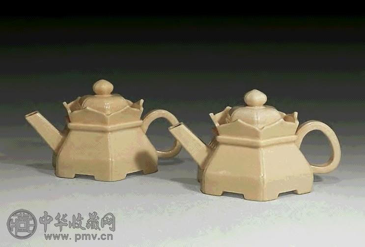 清早期 德化窑僧帽壶(1对)