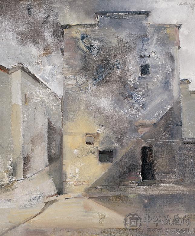 范勃 2003年作 灰色风景之三 布面油画