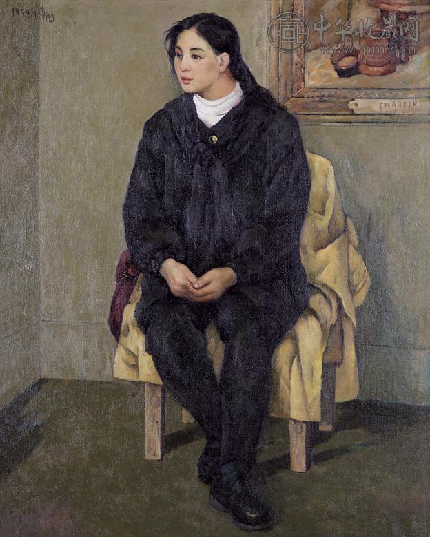 徐鸿 女学生 布面油彩