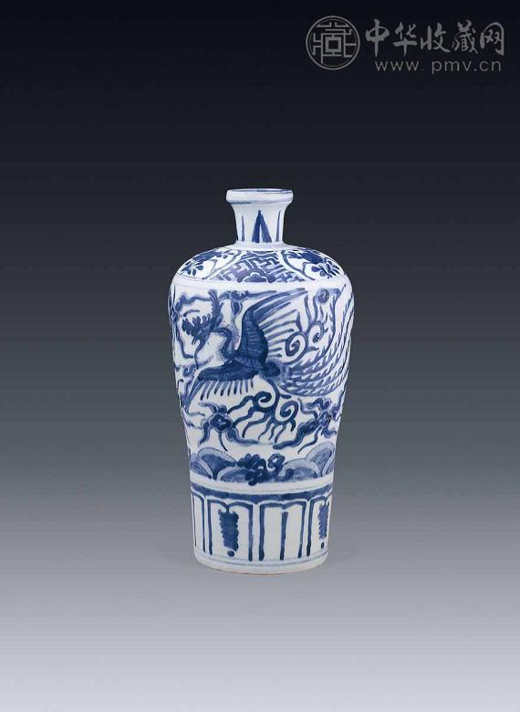 明 青花双凤瓶