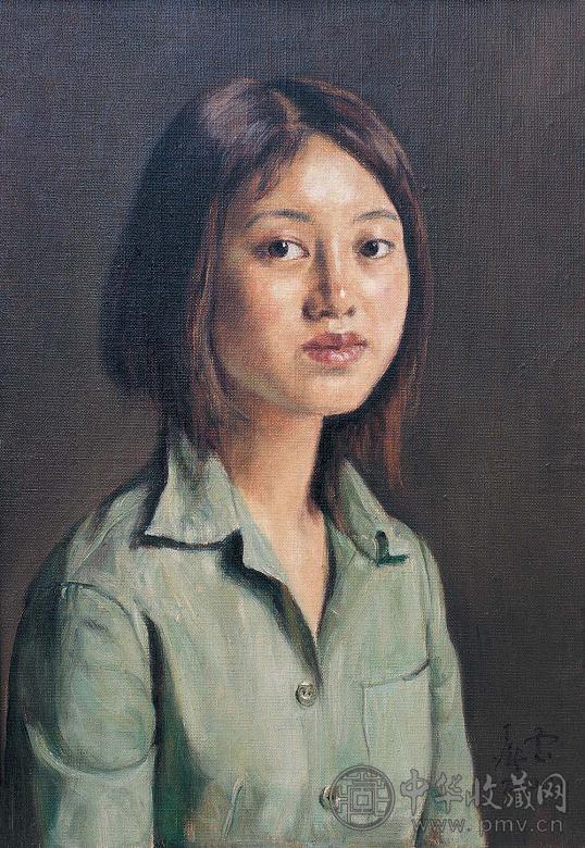 杨飞云 2003年作 女学生 布面油画