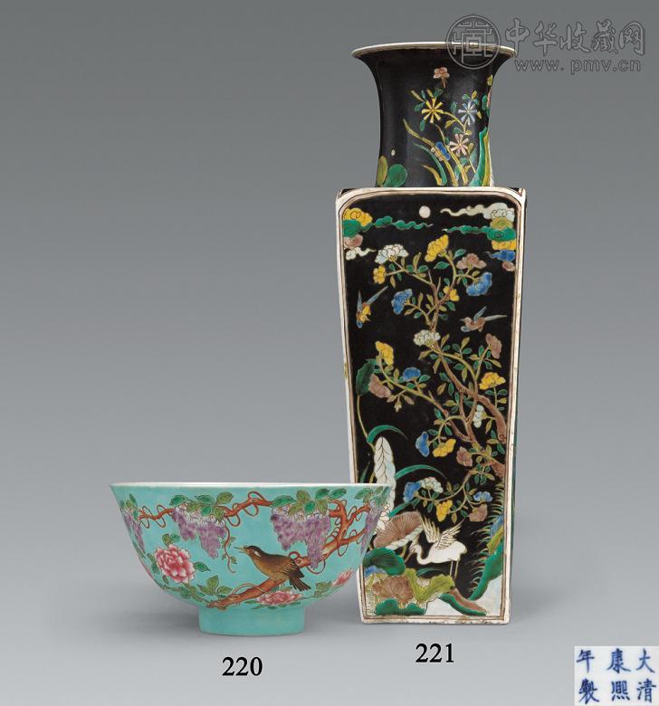 中国美術◇年代品◇花鳥角瓶◇唐物◇色絵磁器 - メルカリ