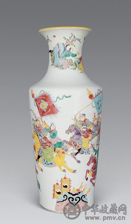 清雍正粉彩刀马人物棒槌瓶收藏资讯|艺术家|书画家|书画名人|书法家