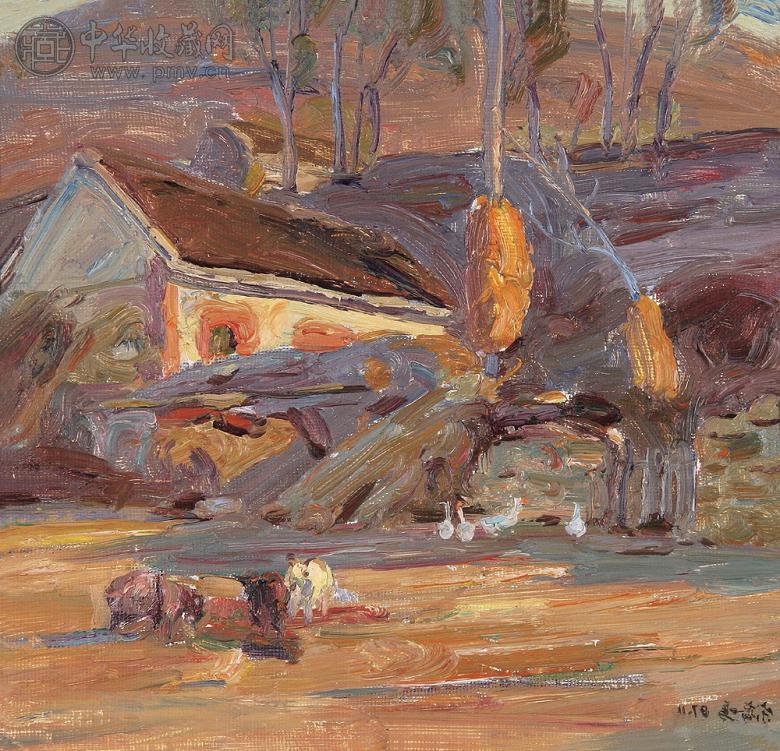 宋齐鸣 秋收 布面 油画