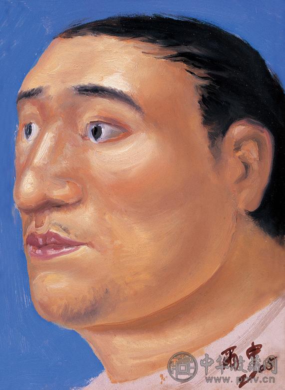 韦尔申 2005年作 知识分子(2件) 板上油画