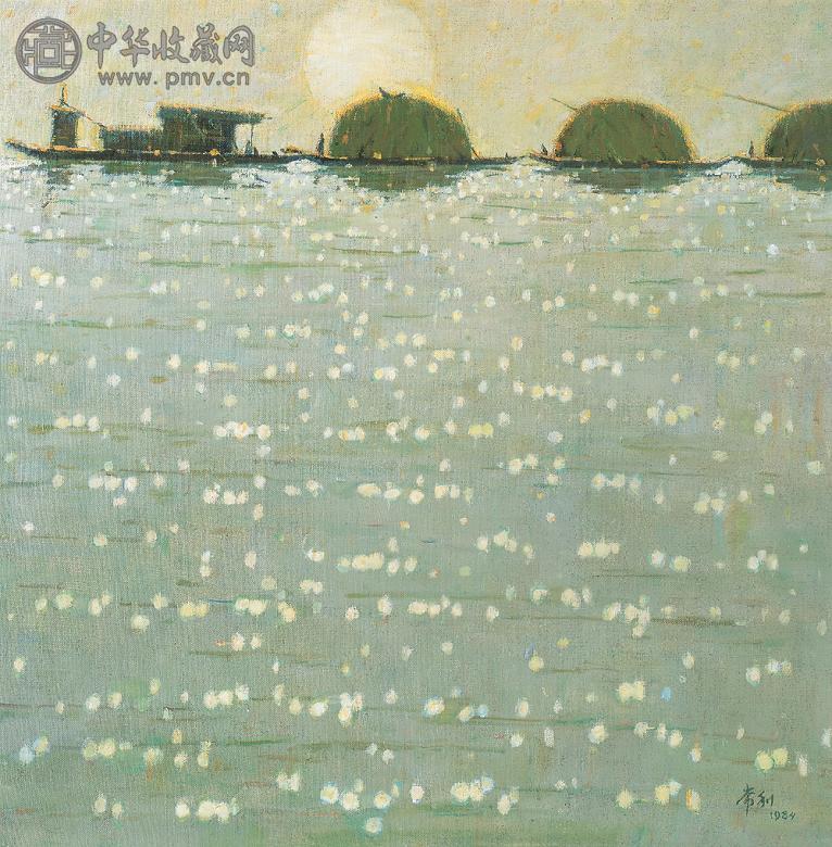 马常利 1984年作 收获时节 布面 油画