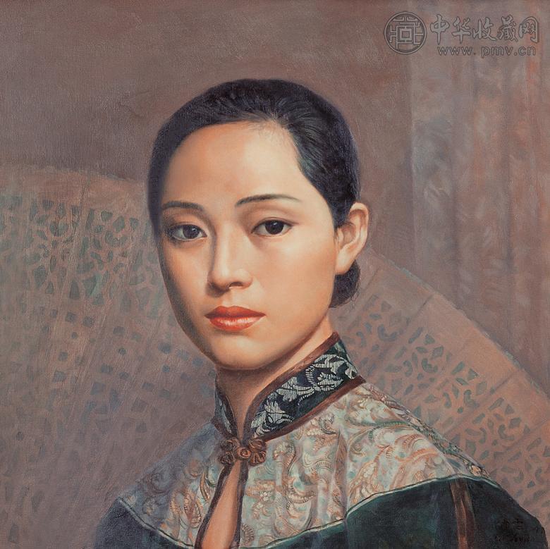 李丝云 成都姑娘 布面油画