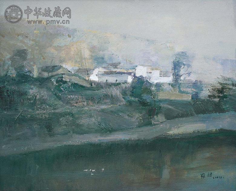 罗朗 2004年作 风景 布面油画