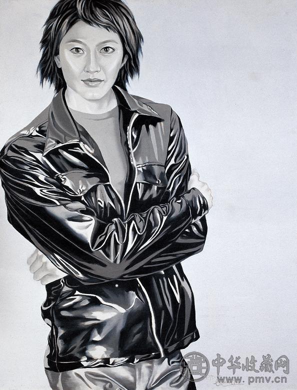 李邦耀 1999年作 一个女孩 布面油画