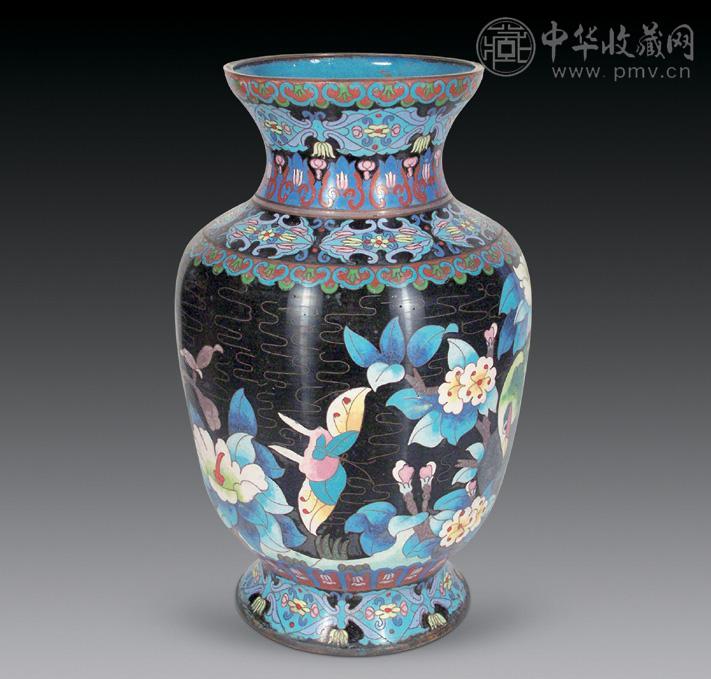 景泰蓝花鸟瓶(1对)