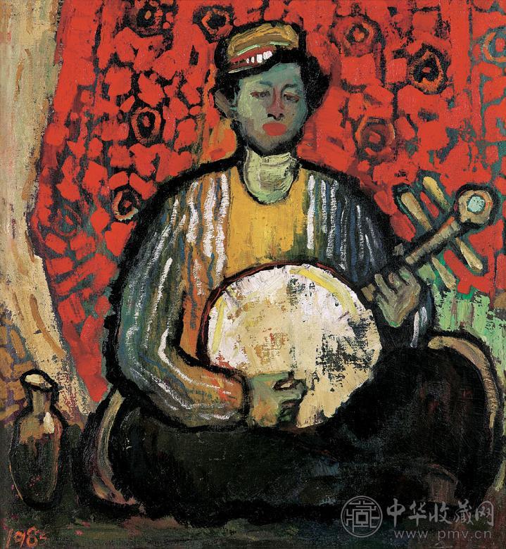 徐鸿 新疆男子 布面油彩