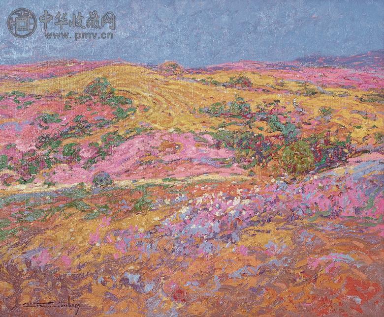 卡萨鲁比奥 布达拉哈达的村庄 布面油画