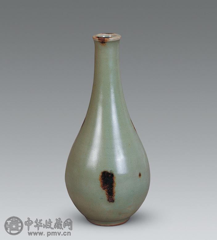 元 龙泉褐斑胆瓶