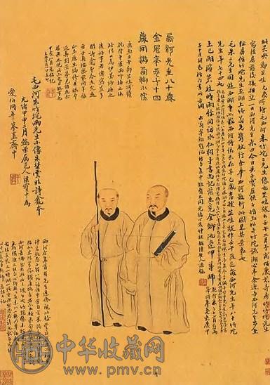 梁宝中 高士图 轴 绢本设色