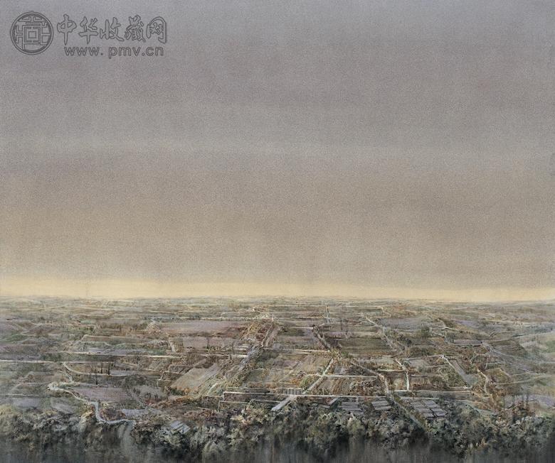 赵龙 2004年作 渭城朝雨之五 纸本 水彩