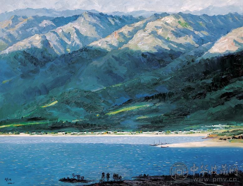 黄堃源 2004年作 苍山洱海 布面 油画