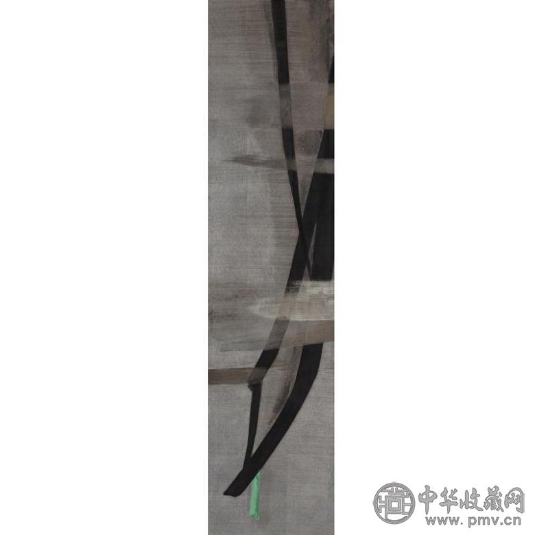 蓧田桃红 2002年作 超越 设色板本
