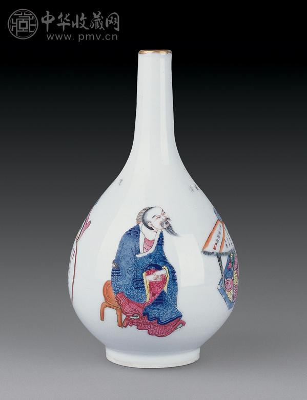 清道光 无双谱图胆瓶