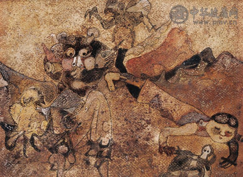 曹力 少年梦Ⅰ 纸本丙烯