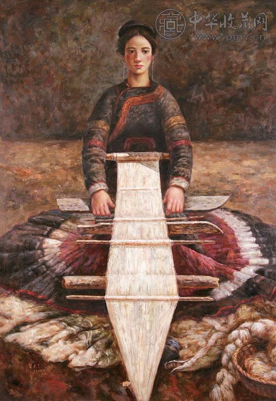 龚利平 织 布面 油画