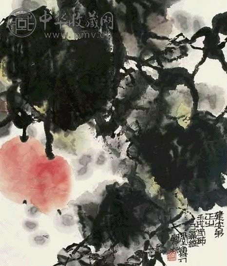 姜宝林 硕果 镜心 设色纸本