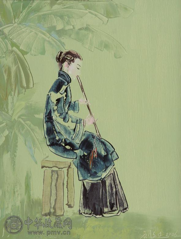 刘文进 心曲 布面 油画