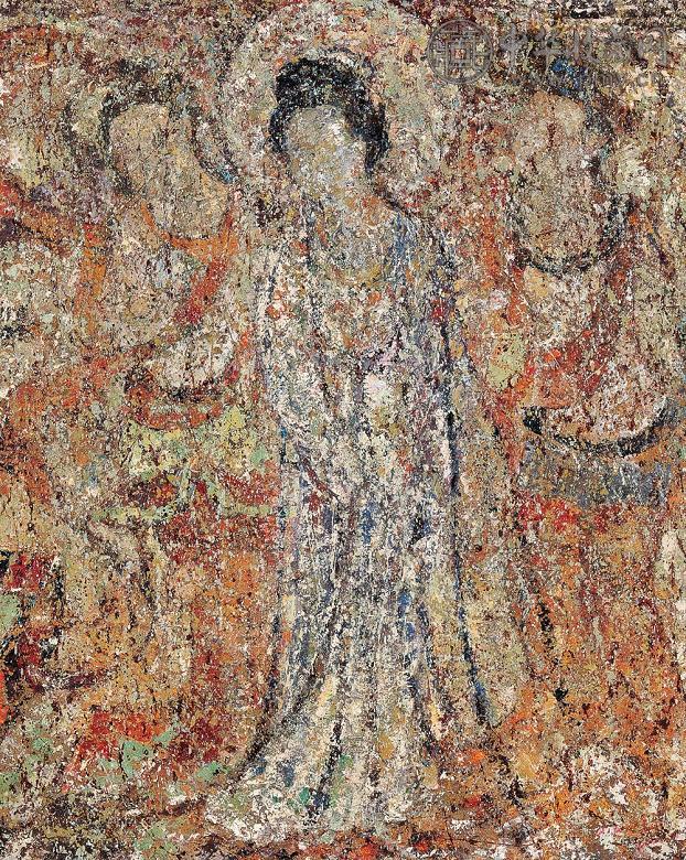 钱流 2000年作 敦煌遗韵 布面油画