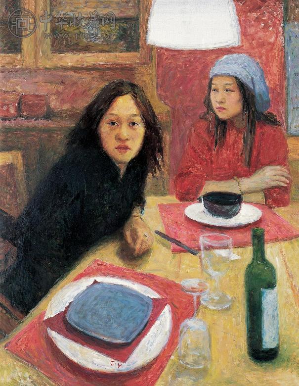 陈晔 火辣晚餐 布面 油画