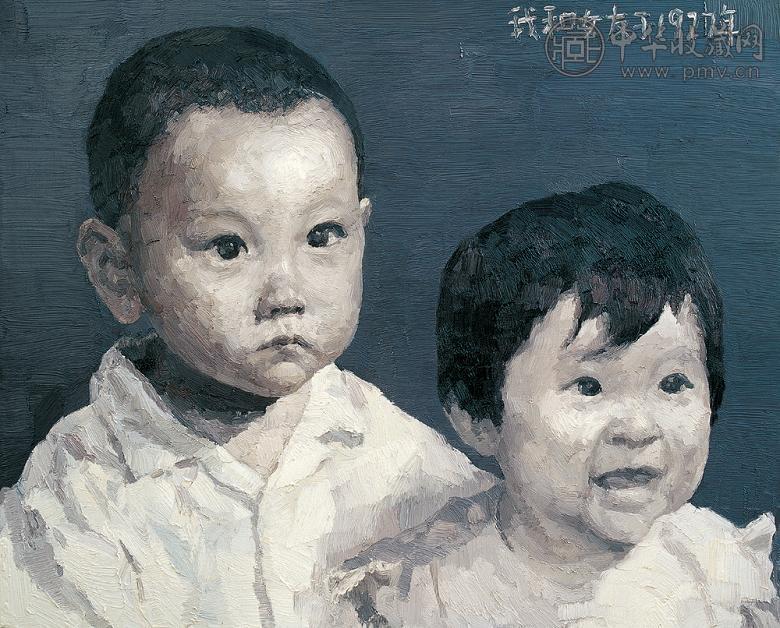 郑强 我和女友 布面 油画