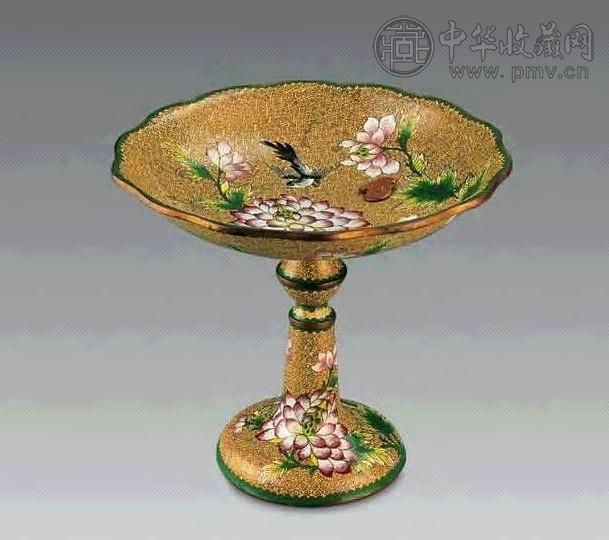 民国 铜胎画珐琅托盘
