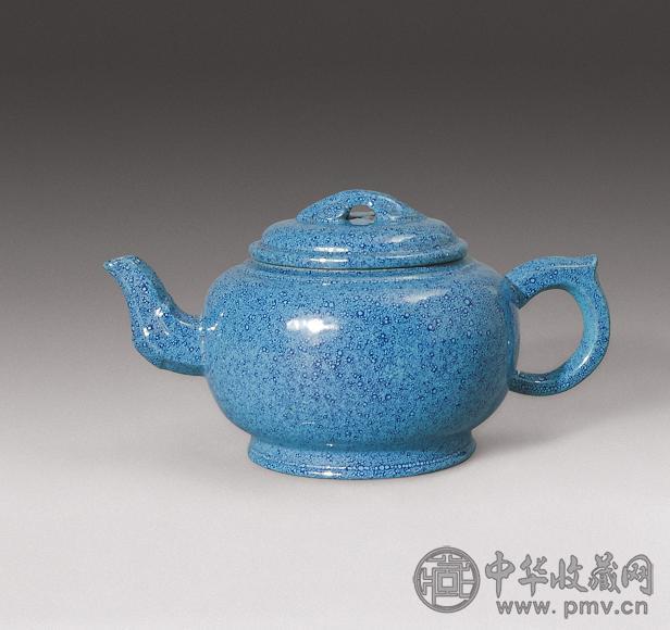 清 炉钧釉茶壶