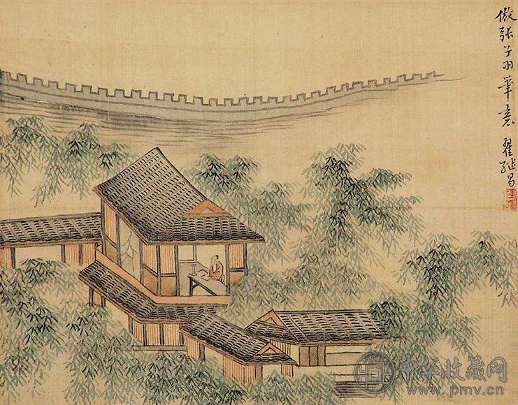 翟继昌 山水 镜心